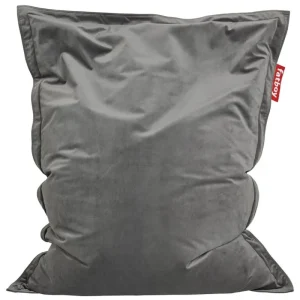 Audo Copenhagen Sitzgelegenheiten-Fatboy Original Slim Velvet Recycled Sitzsack, Taupe