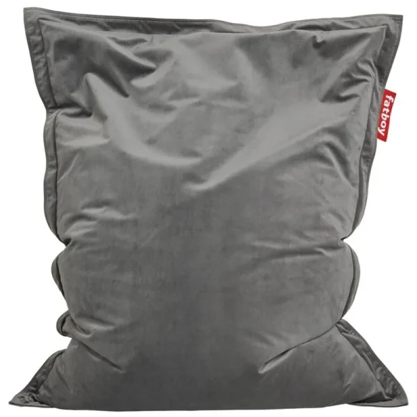 Audo Copenhagen Sitzgelegenheiten-Fatboy Original Slim Velvet Recycled Sitzsack, Taupe