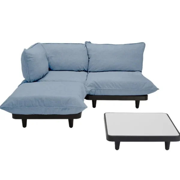 Fatboy Terrassenmöbel | Sofas Und Liegen^Paletti Sofa, 3 Module + Tisch, links, Gewitterblau