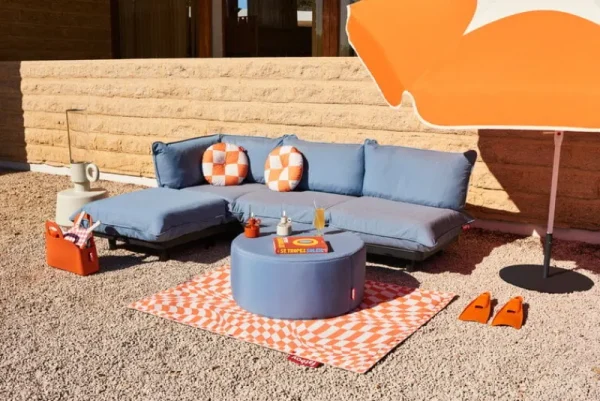 Fatboy Terrassenmöbel | Sofas Und Liegen^Paletti Sofa, 3 Module + Tisch, links, Gewitterblau