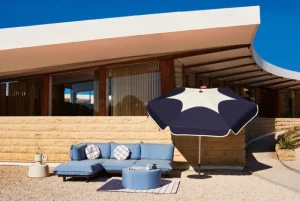 Fatboy Terrassenmöbel | Sofas Und Liegen^Paletti Sofa, 3 Module + Tisch, links, Gewitterblau