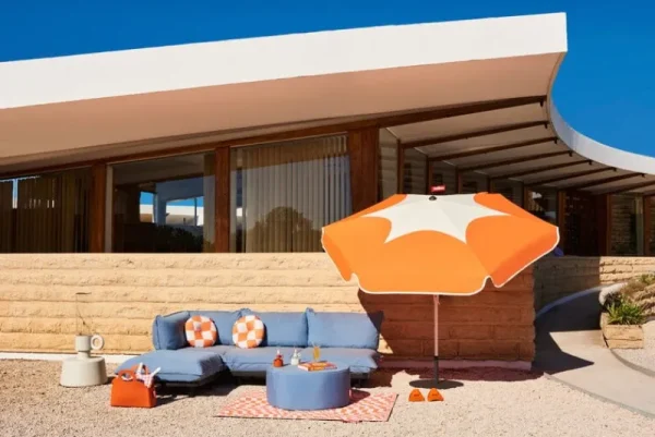Fatboy Terrassenmöbel | Sofas Und Liegen^Paletti Sofa, 3 Module + Tisch, links, Gewitterblau