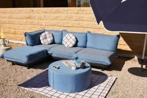 Fatboy Terrassenmöbel | Sofas Und Liegen^Paletti Sofa, 3 Module + Tisch, links, Gewitterblau