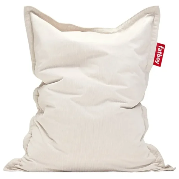 FDB Mu00f8bler Sitzgelegenheiten-Fatboy Recycled Original Slim Cord Sitzsack, Cremeweiß