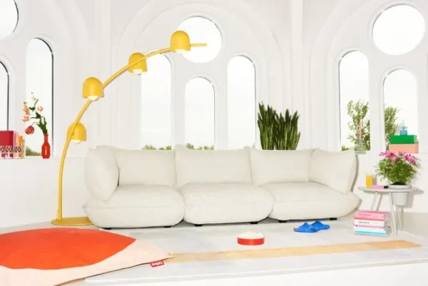Fatboy Sofas Und Liegen-Sumo Grand Sofa, Weave Bubble Pink
