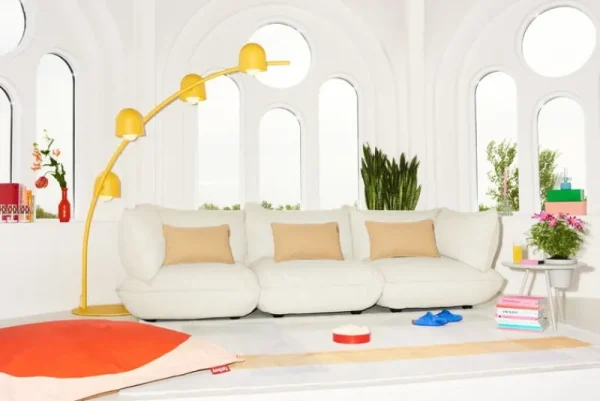 Fatboy Sofas Und Liegen-Sumo Grand Sofa, Weave Bubble Pink
