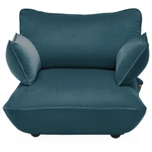 Fatboy Sitzgelegenheiten-Sumo Loveseat Sessel, Samt Recycled, petrol