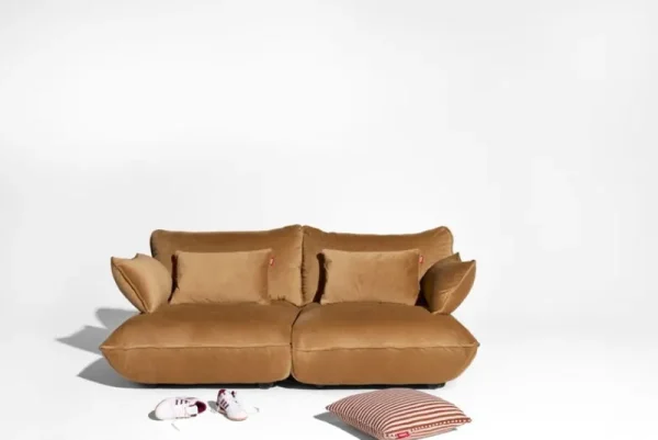 Muuto Sofas Und Liegen-Fatboy Sumo Medium Sofa, Velvet Recycled Mandel
