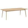 HAY Tische-FDB Møbler C65 Åstrup Esstisch, ausziehbar, 220 × 100 cm, Eiche lackiert