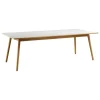 Form & Refine Tische-FDB Møbler C35C Esstisch, 220 x 95 cm, Eiche – hellgraues Linoleum