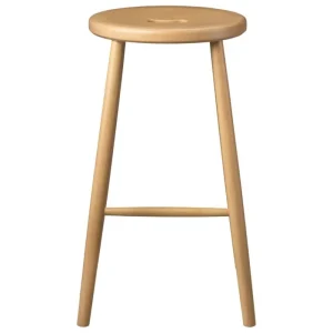 Emeco Sitzgelegenheiten-FDB Møbler J27C Thekenhocker, 65 cm, Buche lackiert