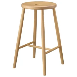 Emeco Sitzgelegenheiten-FDB Møbler J27C Thekenhocker, 65 cm, Buche lackiert