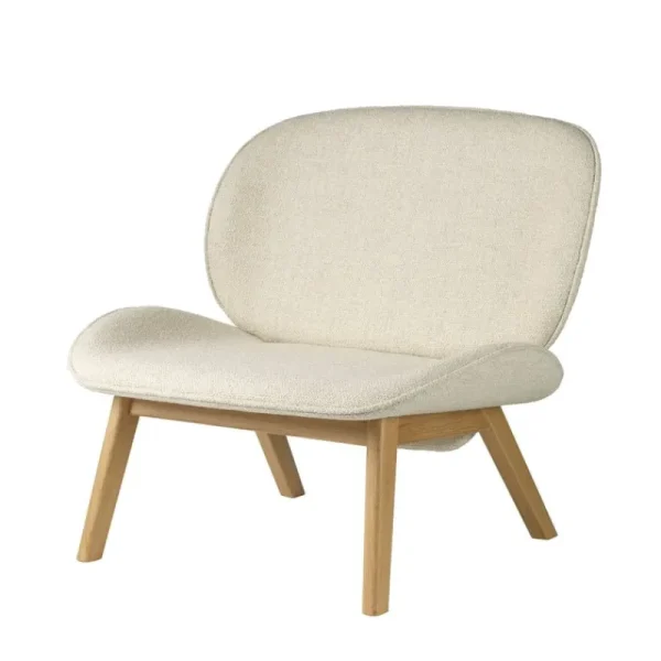 HAY Sitzgelegenheiten-FDB Møbler L32 Suru Loungesessel, Eiche - Hellbeige