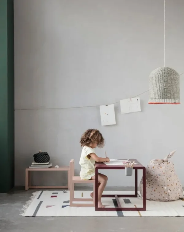 Kinder ferm LIVING Möbel Für Das Kinderzimmer^Bank Little Architect, rosa