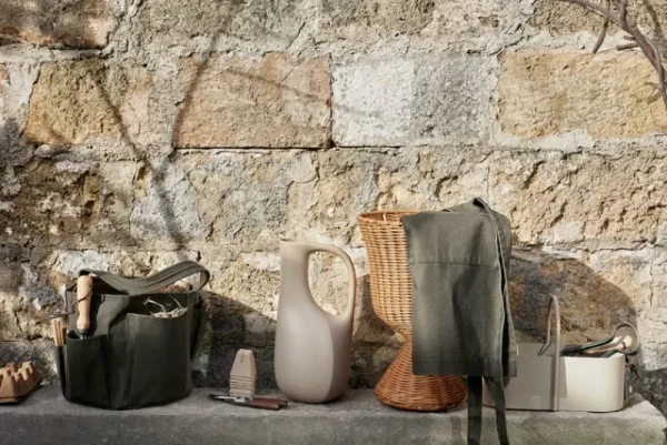 ferm LIVING Garten^Bark Garten-Eimertasche, Olivgrün