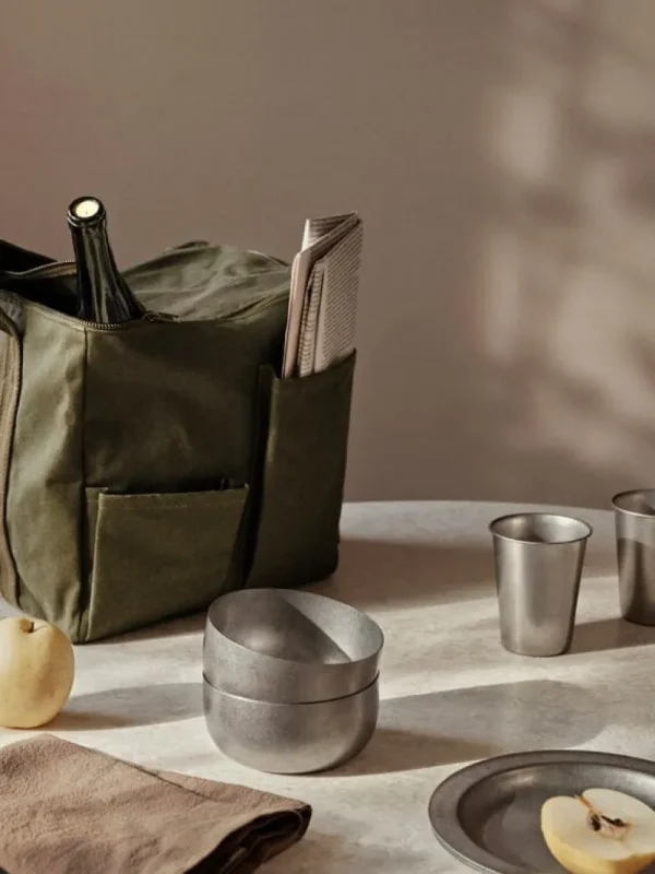 ferm LIVING Taschen | Auf Reisen^Bark Picknicktasche, Olivgrün