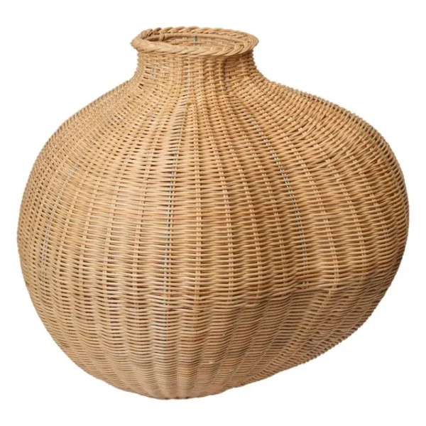 ferm LIVING Indoor-gardening | Vasen^Bola Bodenvase, geflochten, Naturrattan