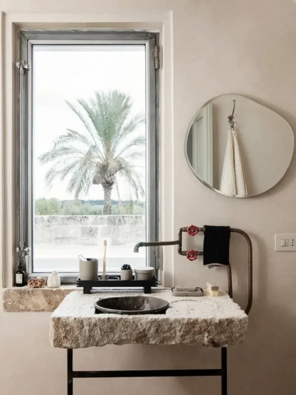 ferm LIVING Badezimmeraccessoires^Bon Accessories Zahnbürstenhalter, Sand – schwarz