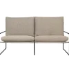 ferm LIVING Terrassenmöbel^Desert 2-Sitzer-Sofa, Schwarz - dunkles Sandbeige, Dolce