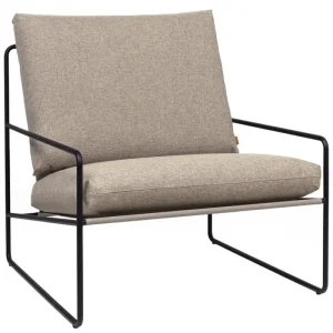 ferm LIVING Terrassenmöbel | Sitzgelegenheiten^Desert 1-Sitzer, Schwarz - dunkles Sandbeige, Dolce