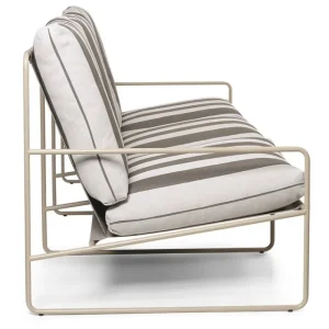 ferm LIVING Terrassenmöbel | Sofas Und Liegen^Desert 3-Sitzer-Sofa, Kaschmir - Schokoladenbraun, gestreift