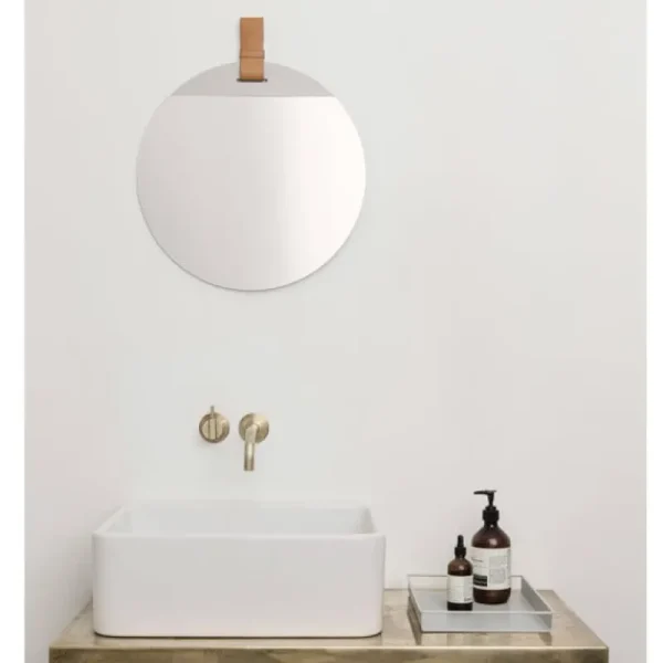 ferm LIVING Badezimmerspiegel | Spiegel^Enter Spiegel, groß, braun