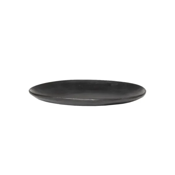 ferm LIVING Geschirr^Flow Teller, klein, schwarz