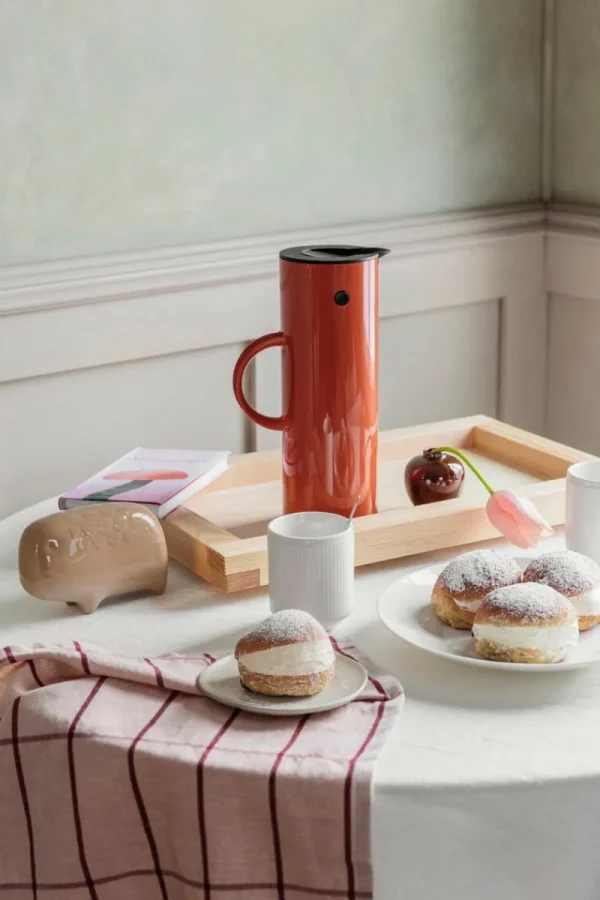 ferm LIVING Geschirr^Flow Teller, Klein, Cremeweiß Gesprenkelt
