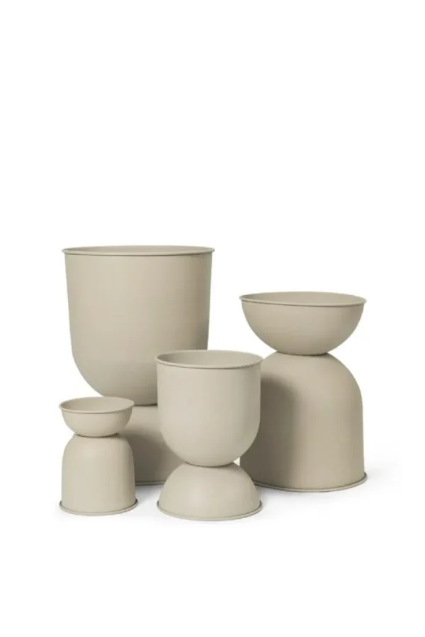 ferm LIVING Garten^Hourglass Topf, L, Kaschmir