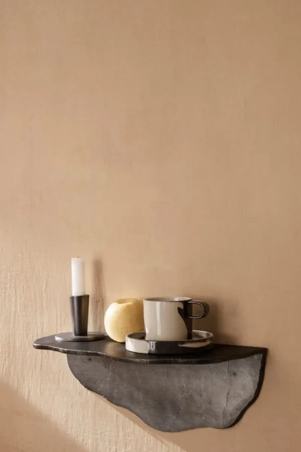 Finnish Design Shop Geschirr^ferm LIVING Inlay Tasse mit Untersetzer, Sandfarben – Braun