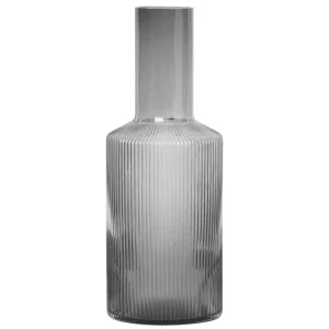 ferm LIVING Karaffen Und Krüge^Karaffe Ripple, rauchgrau