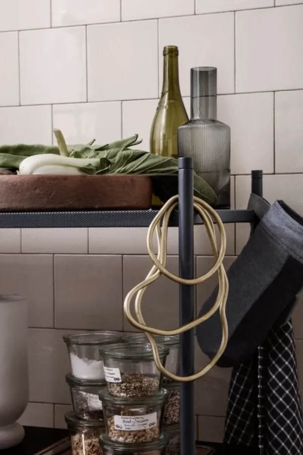 ferm LIVING Karaffen Und Krüge^Karaffe Ripple, rauchgrau