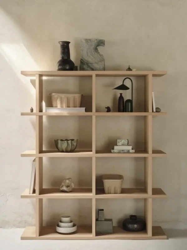 ferm LIVING Regale-Kona Bücherregal 2x4, Eiche natur