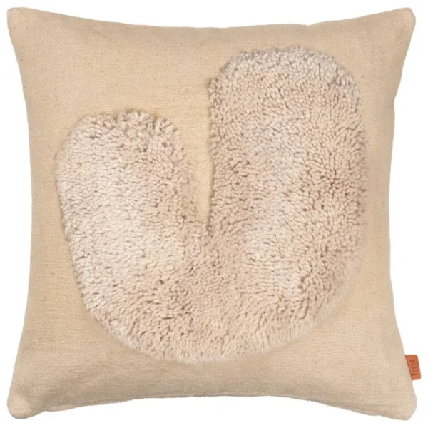 ferm LIVING Kissen^Lay Kissen, 50 x 50 cm, Sandbeige - Cremeweiß