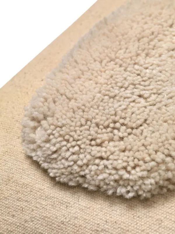 ferm LIVING Kissen^Lay Kissen, 50 x 50 cm, Sandbeige - Cremeweiß