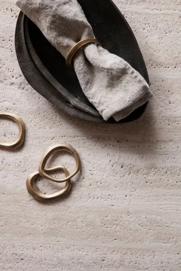 ferm LIVING Tischwäsche | Tischwäsche^Leinenservietten, 2 Stück, Natur