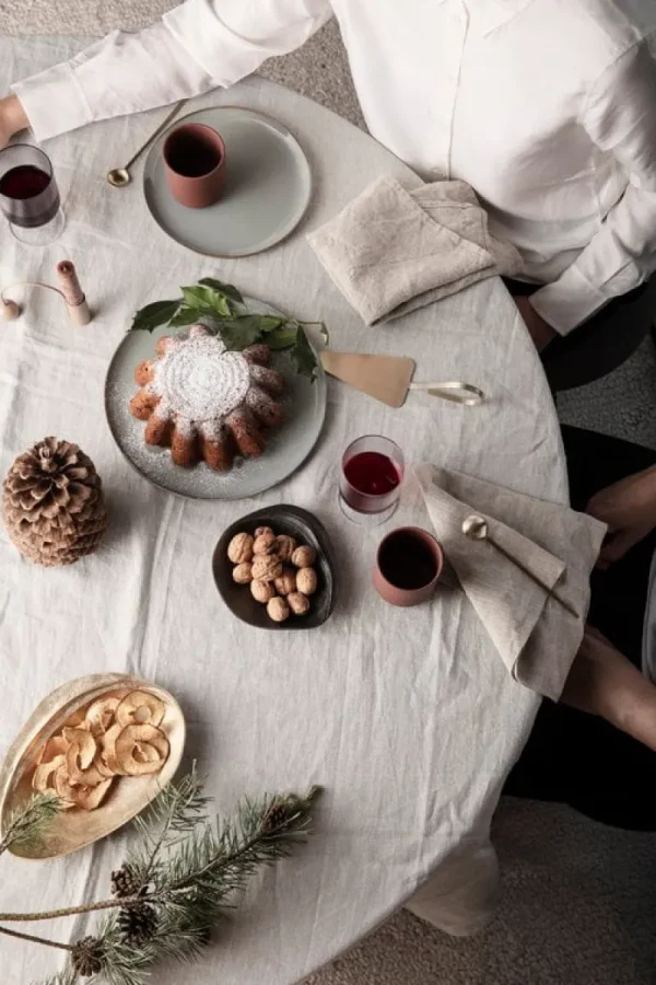 ferm LIVING Tischwäsche | Tischwäsche^Leinenservietten, 2 Stück, Natur