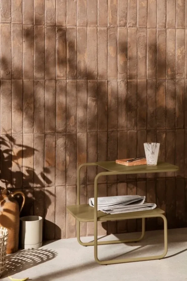 ferm LIVING Terrassenmöbel | Tische^Level Beistelltisch, Olivgrün