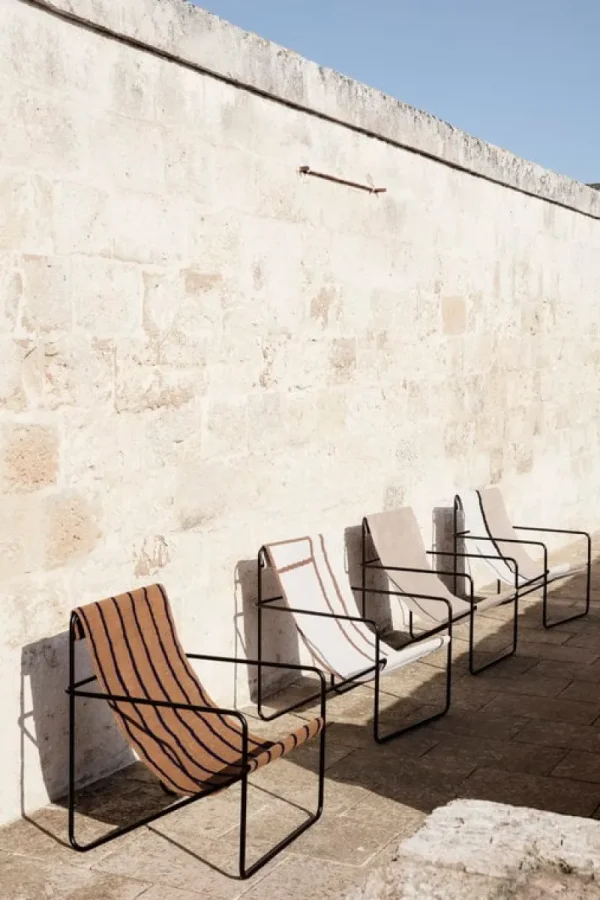 ferm LIVING Terrassenmöbel | Sitzgelegenheiten^Loungesessel Desert, Schwarz – einfarbig
