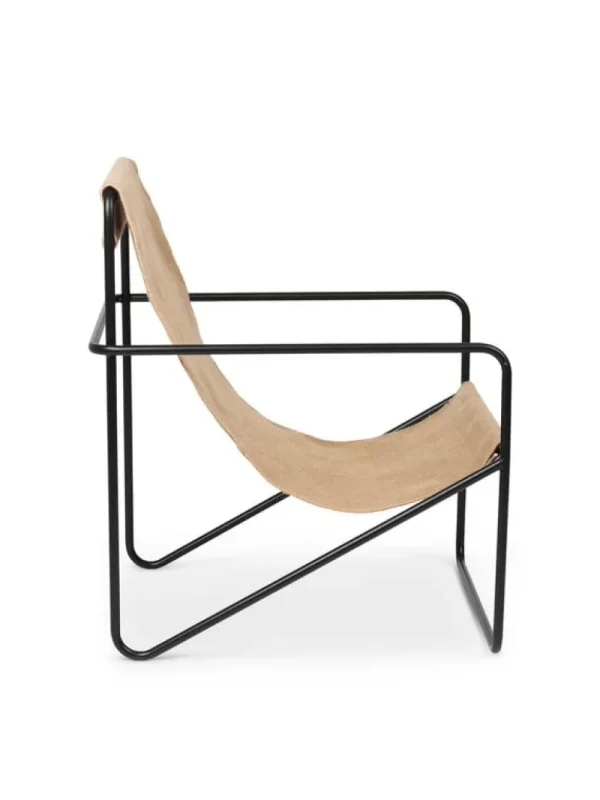 ferm LIVING Terrassenmöbel | Sitzgelegenheiten^Loungesessel Desert, Schwarz – einfarbig