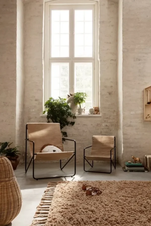 ferm LIVING Terrassenmöbel | Sitzgelegenheiten^Loungesessel Desert, Schwarz – einfarbig