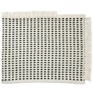 ferm LIVING Outdoor-textilien^Matte Way, 50 x 70, cremeweiß - dunkelblau
