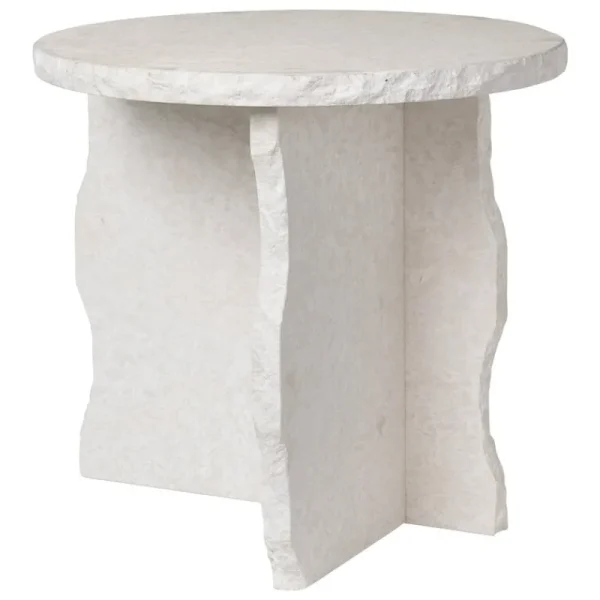 OX Denmarq Tische-ferm LIVING Mineral Sculptural Beistelltisch, Bianco Curia Marmor