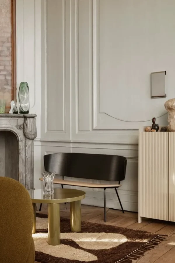 ferm LIVING Tische-Post Couchtisch, 65 cm, Olivgrün