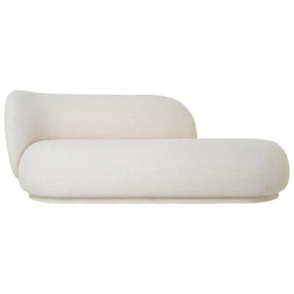 ferm LIVING Sofas Und Liegen-Rico Diwansofa, links, Cremeweiß - Bouclé