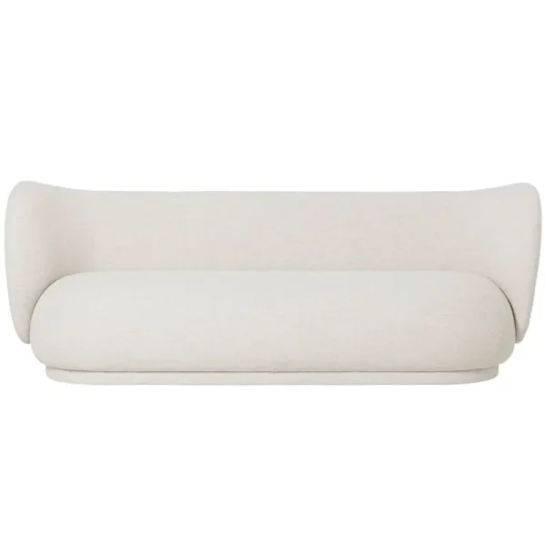 ferm LIVING Sofas Und Liegen-Rico 3-Sitzer-Sofa, Cremeweiß - Bouclé