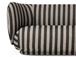 New Works Sofas Und Liegen-ferm LIVING Rico 3-Sitzer-Sofa, Sandbeige - Schwarz, Louisiana