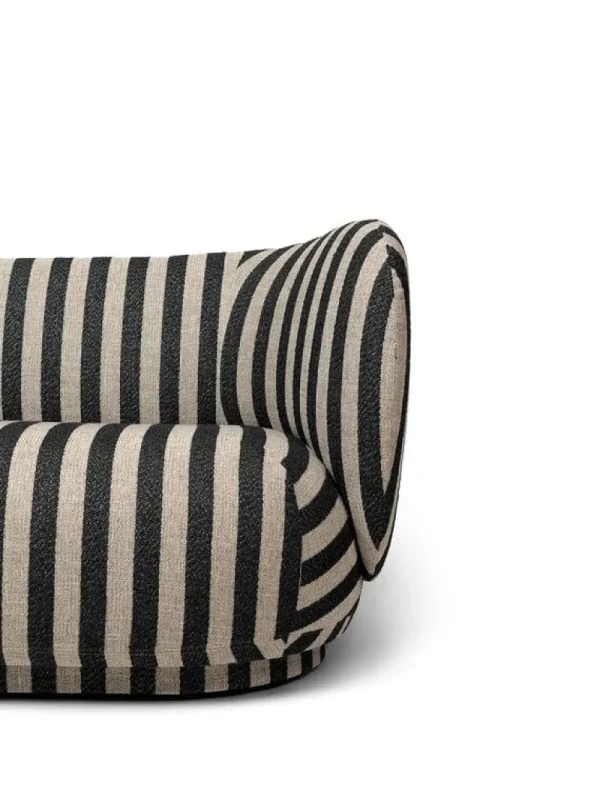 New Works Sofas Und Liegen-ferm LIVING Rico 2-Sitzer-Sofa, Sandbeige - Schwarz, Louisiana