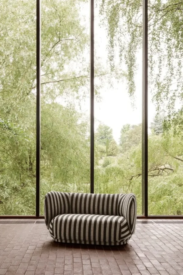 New Works Sofas Und Liegen-ferm LIVING Rico 2-Sitzer-Sofa, Sandbeige - Schwarz, Louisiana