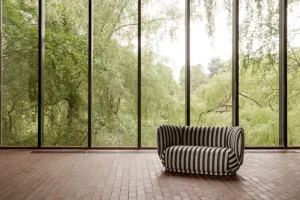 New Works Sofas Und Liegen-ferm LIVING Rico 2-Sitzer-Sofa, Sandbeige - Schwarz, Louisiana